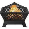 vidaXL Fireplaces* Fire Pit With Poker 25.2