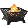 vidaXL Fireplaces* Fire Pit With Poker 25.2