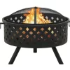 vidaXL Fireplaces* Fire Pit With Poker 26.8