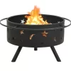 vidaXL Fireplaces* Fire Pit With Poker 29.9