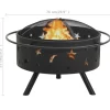 vidaXL Fireplaces* Fire Pit With Poker 29.9