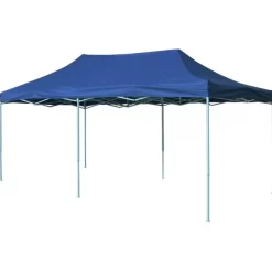 vidaXL Lawn & Garden* Foldable Tent Pop-Up 9.8'X19.7' Blue