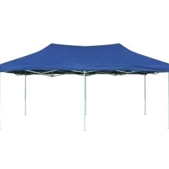 vidaXL Lawn & Garden* Foldable Tent Pop-Up 9.8'X19.7' Blue