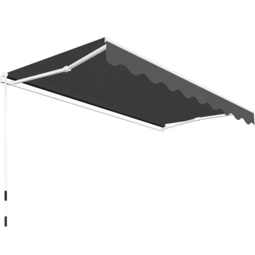 vidaXL Lawn & Garden* Folding Awning Manual Operated 118.1" Anthracite