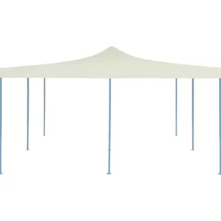 vidaXL Lawn & Garden* Folding Gazebo 16.4'X16.4' Cream