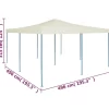 vidaXL Lawn & Garden* Folding Gazebo 16.4'X16.4' Cream