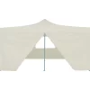 vidaXL Lawn & Garden* Folding Gazebo With 4 Sidewalls 16.4'X16.4' Cream