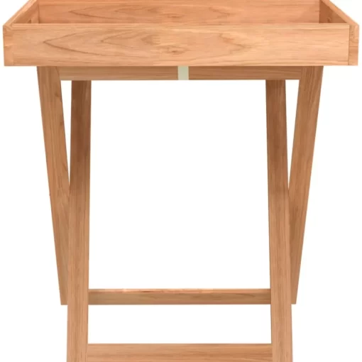 vidaXL Kitchen & Dining* Folding Tray Table 20.5"X14.2"X22.2" Solid Wood Walnut