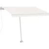 vidaXL Lawn & Garden* Freestanding Manual Retractable Awning 118.1