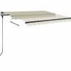 vidaXL Lawn & Garden* Freestanding Manual Retractable Awning 118.1