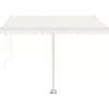 vidaXL Lawn & Garden* Freestanding Manual Retractable Awning 118.1