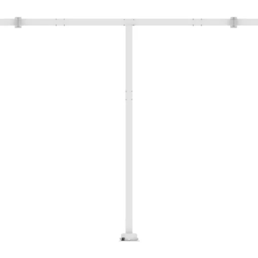 vidaXL Lawn & Garden* Freestanding Manual Retractable Awning 118.1"X98.4" Cream