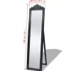 vidaXL Decor* Free-Standing Mirror Baroque Style 63