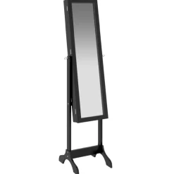 vidaXL Decor* Free-Standing Mirror Black 13.4"X14.6"X57.5"