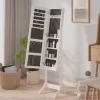 vidaXL Decor* Free-Standing Mirror White 13.4