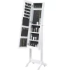 vidaXL Decor* Free-Standing Mirror White 13.4