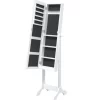 vidaXL Decor* Free-Standing Mirror White 13.4