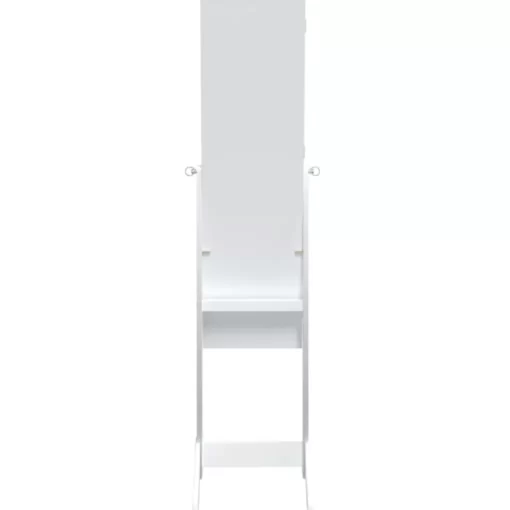 vidaXL Decor* Free-Standing Mirror White 13.4"X14.6"X57.5"