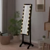 vidaXL Decor* Free-Standing Mirror With Led Black 13.4