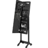 vidaXL Decor* Free-Standing Mirror With Led Black 13.4