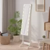 vidaXL Decor* Free-Standing Mirror With Led White 13.4