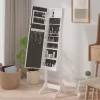 vidaXL Decor* Free-Standing Mirror With Led White 13.4