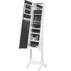 vidaXL Decor* Free-Standing Mirror With Led White 13.4