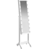 vidaXL Decor* Free-Standing Mirror With Led White 13.4