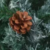 vidaXL Decor* Frosted Christmas Tree With Leds&Ball Set Pinecones 59.1