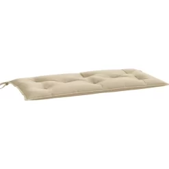 vidaXL Decor* Garden Bench Cushion Beige 43.3"X19.7"X2.8" Oxford Fabric