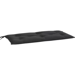 vidaXL Decor* Garden Bench Cushion Black 39.4"X19.7"X2.8" Oxford Fabric