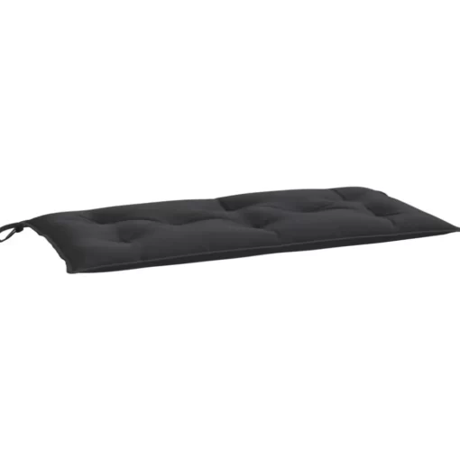 vidaXL Decor* Garden Bench Cushion Black 39.4"X19.7"X2.8" Oxford Fabric