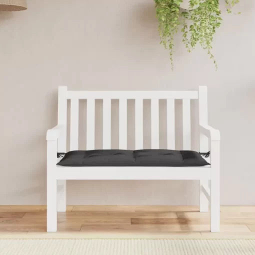 vidaXL Decor* Garden Bench Cushion Black 39.4"X19.7"X2.8" Oxford Fabric