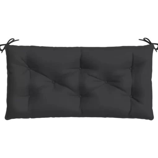 vidaXL Decor* Garden Bench Cushion Black 39.4"X19.7"X2.8" Oxford Fabric