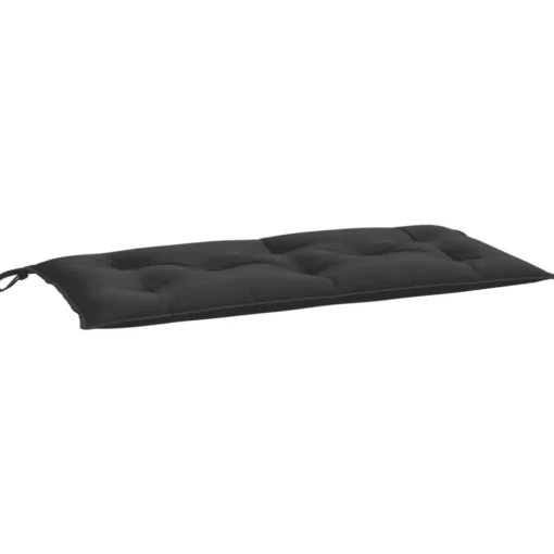 vidaXL Decor* Garden Bench Cushion Black 43.3"X19.7"X2.8" Oxford Fabric