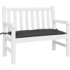 vidaXL Decor* Garden Bench Cushion Black 43.3