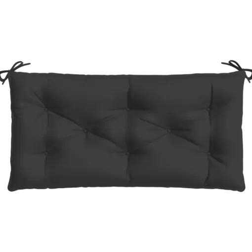 vidaXL Decor* Garden Bench Cushion Black 43.3"X19.7"X2.8" Oxford Fabric