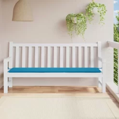 vidaXL Decor* Garden Bench Cushion Blue 78.7"X19.7"X1.2" Oxford Fabric