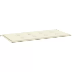 vidaXL Decor* Garden Bench Cushion Cream 39.4"X19.7"X1.2" Oxford Fabric