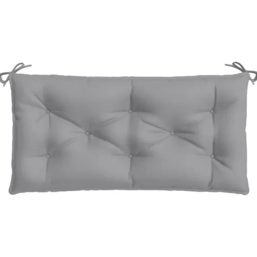 vidaXL Decor* Garden Bench Cushion Gray 39.4"X19.7"X2.8" Oxford Fabric