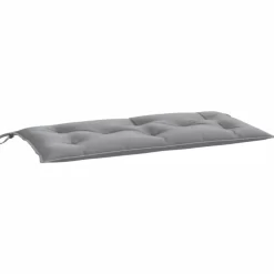 vidaXL Decor* Garden Bench Cushion Gray 43.3"X19.7"X2.8" Oxford Fabric