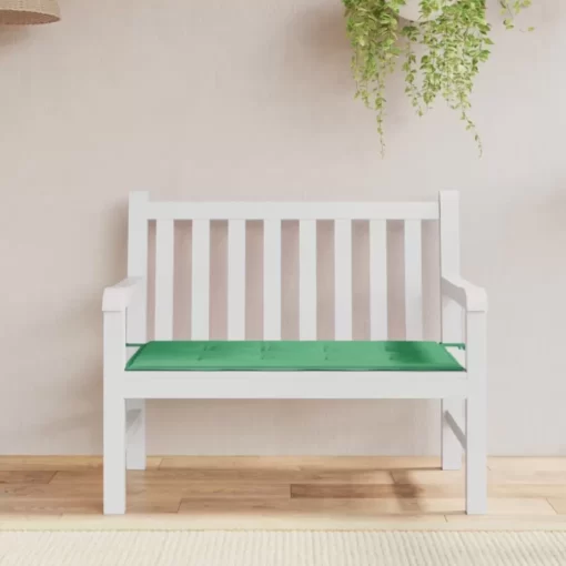 vidaXL Decor* Garden Bench Cushion Green 39.4"X19.7"X1.2" Oxford Fabric