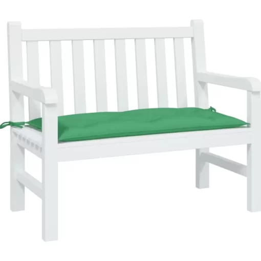 vidaXL Decor* Garden Bench Cushion Green 43.3"X19.7"X2.8" Oxford Fabric