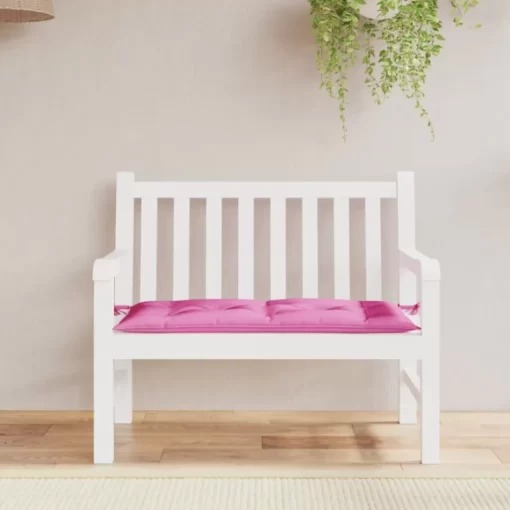 vidaXL Decor* Garden Bench Cushion Pink 39.4"X19.7"X2.8" Oxford Fabric