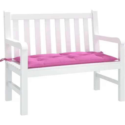 vidaXL Decor* Garden Bench Cushion Pink 39.4"X19.7"X2.8" Oxford Fabric