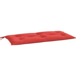 vidaXL Decor* Garden Bench Cushion Red 43.3"X19.7"X2.8" Oxford Fabric