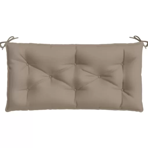 vidaXL Decor* Garden Bench Cushion Taupe 39.4"X19.7"X2.8" Oxford Fabric