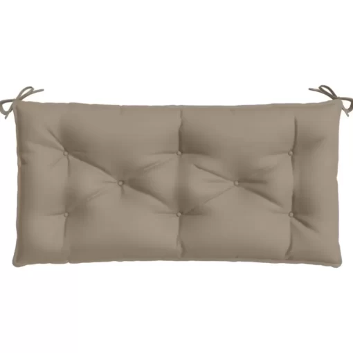 vidaXL Decor* Garden Bench Cushion Taupe 43.3"X19.7"X2.8" Oxford Fabric