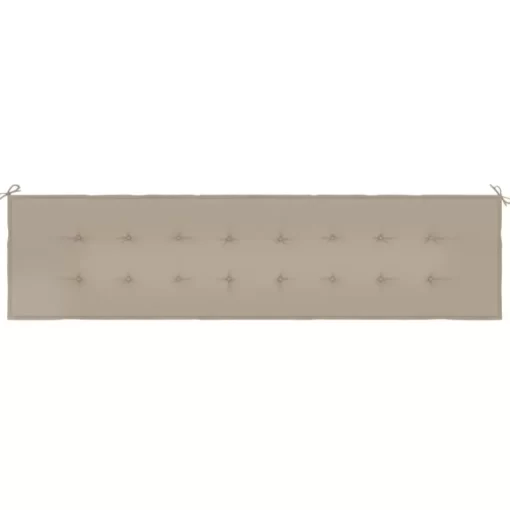 vidaXL Decor* Garden Bench Cushion Taupe 78.7"X19.7"X1.2" Oxford Fabric