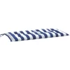 vidaXL Decor* Garden Bench Cushions 2Pcs Blue&White Stripe 39.4